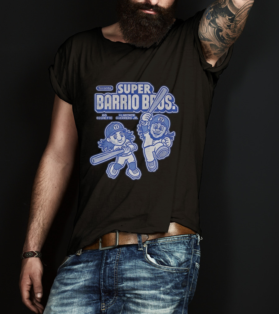 Toronto Super Barrio Bros Bo Bichette Vladimir Guerrero Jr 11 27 T-Shirt