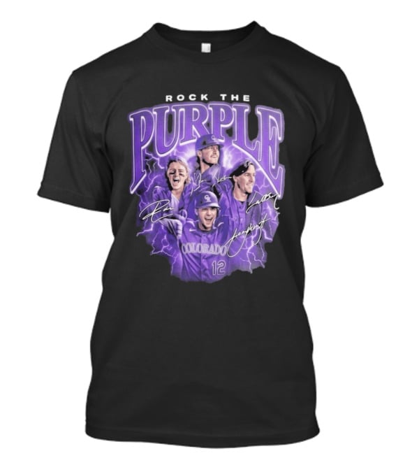 Colorado Rockies Rock The Purple 2026 Team Signatures T-Shirt