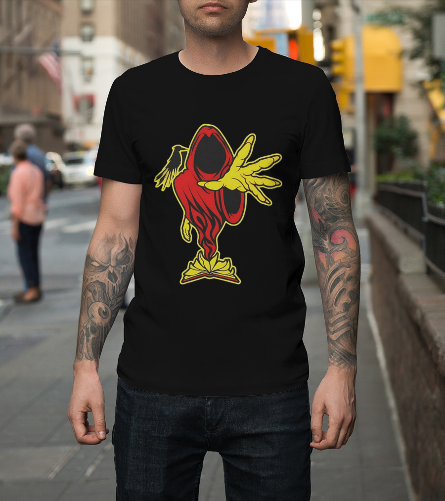 Insane Clown Posse Ringmaster Joker's Card Flame Hooded Figure T-Shirt