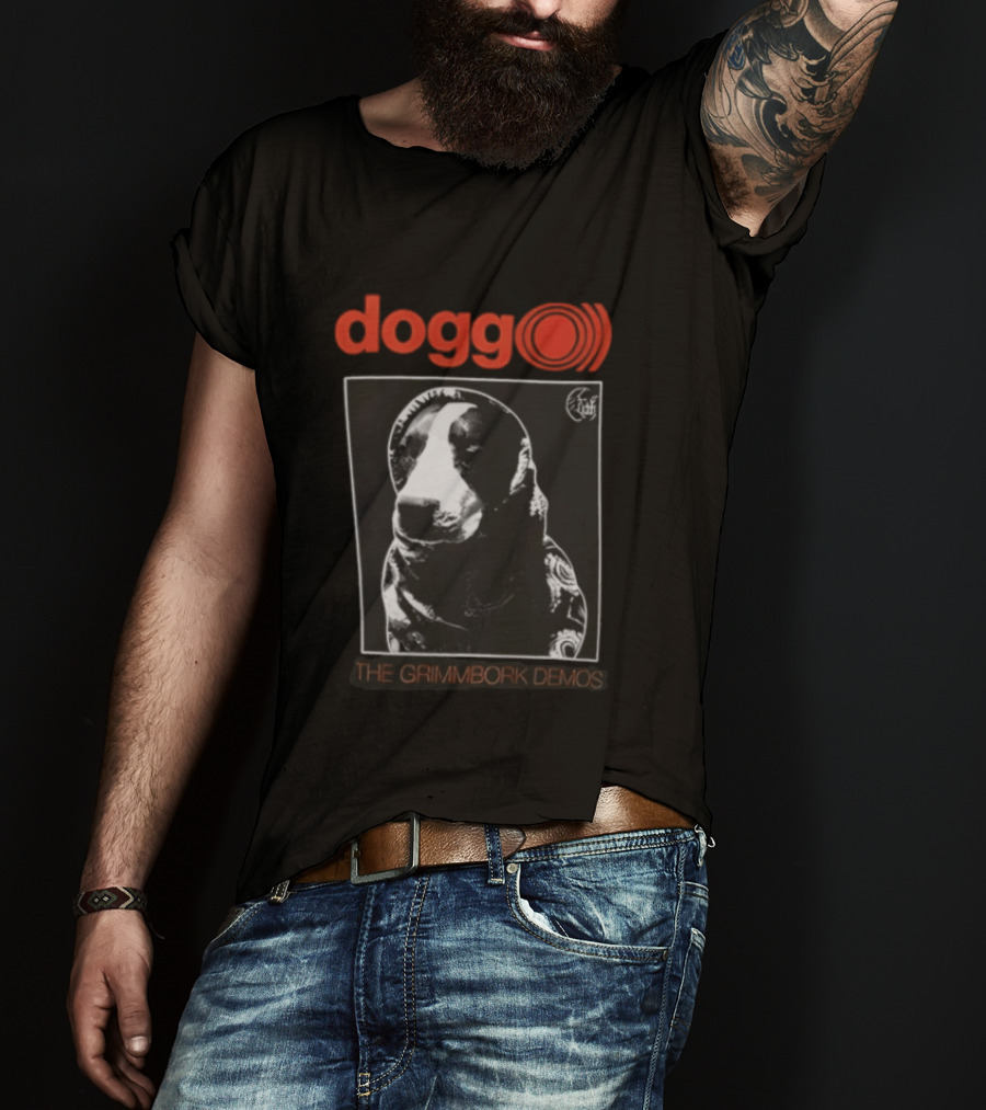Dogg The Grimmbork Demos Monochrome Canine T-Shirt