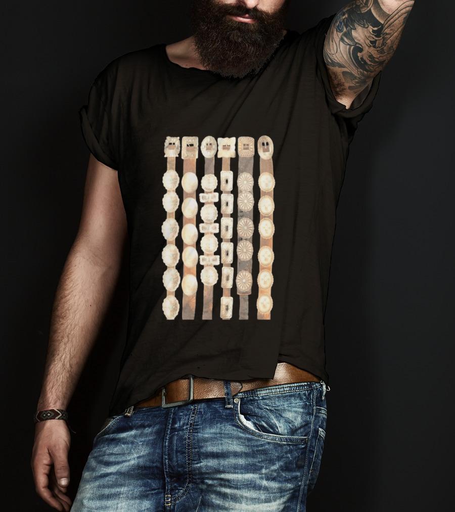 Hoshi SEVENTEEN Curtain Concho Vintage Button Straps T-Shirt