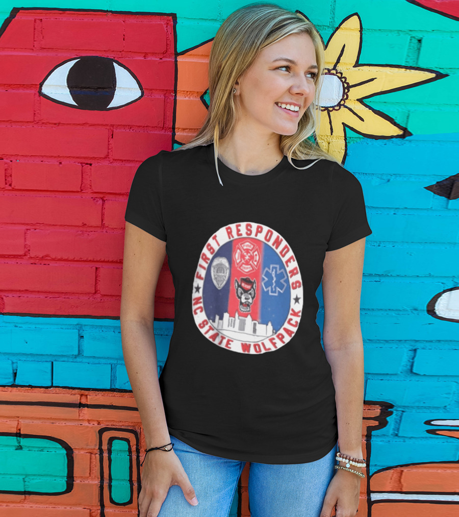 First Responders NC State Wolfpack Emergency Services T-Shirt