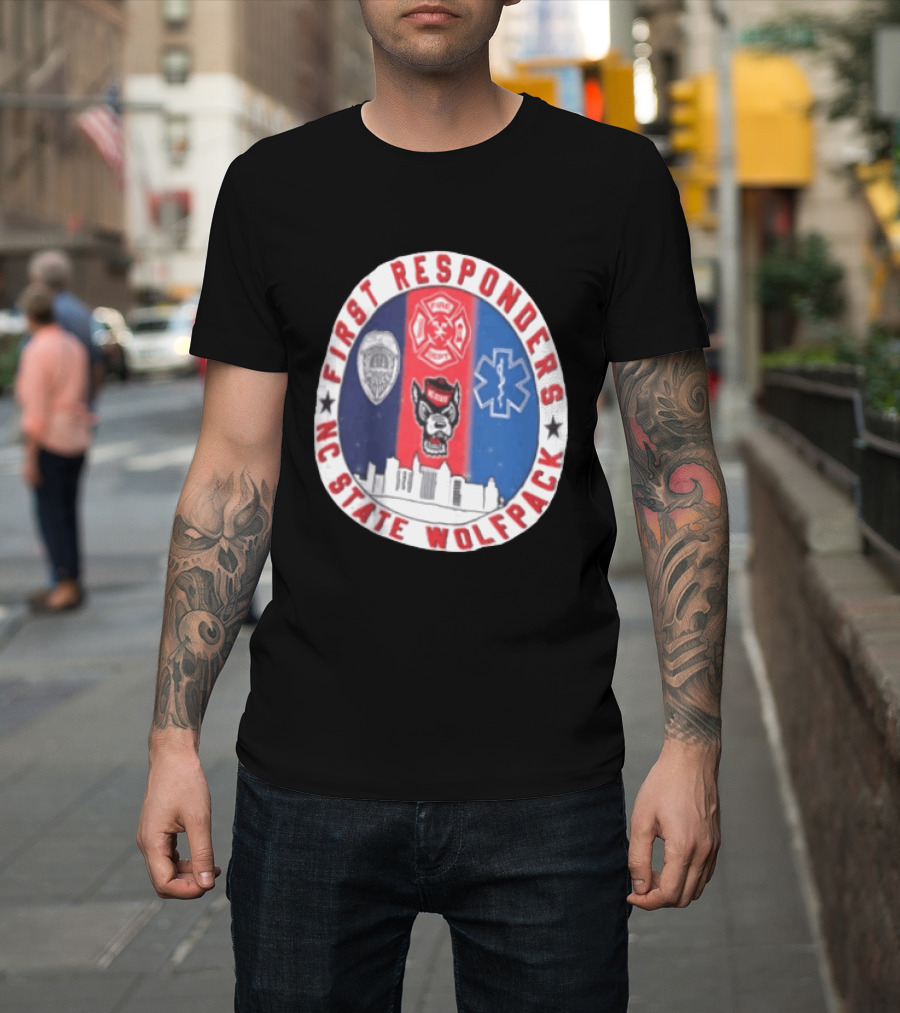 First Responders NC State Wolfpack Emergency Services T-Shirt