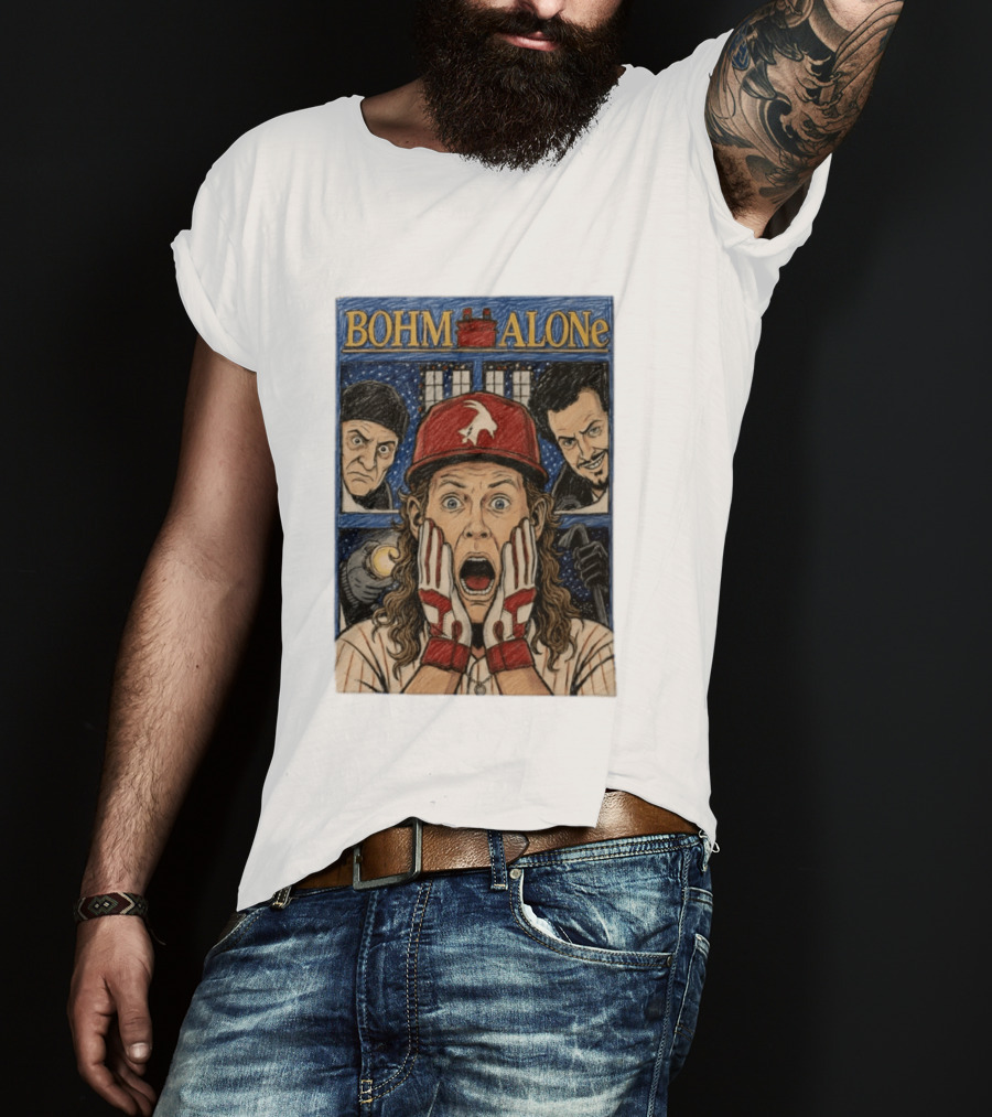 Bohm Alone Alec Bohm Philadelphia Phillies Home Alone T-Shirt