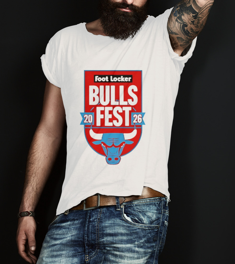 Chicago Bulls Fest 2026 Foot Locker Event T-Shirt