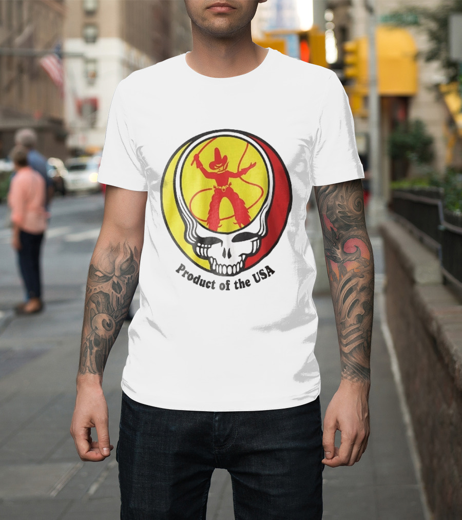 Grateful Dead Steal Your Face Cowboy Product Of The USA T-Shirt
