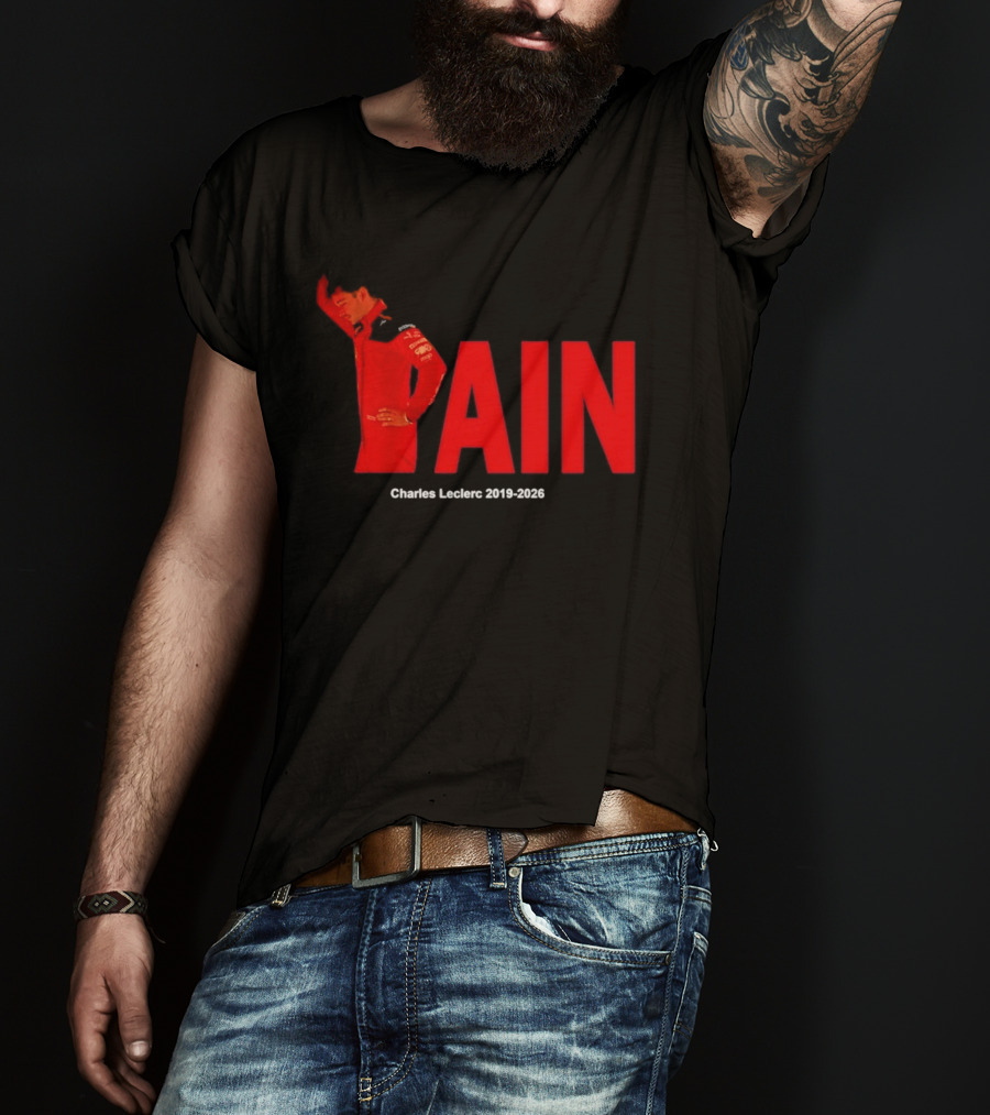Charles Leclerc 2019 2026 Pain Formula 1 Ferrari Insights T-Shirt