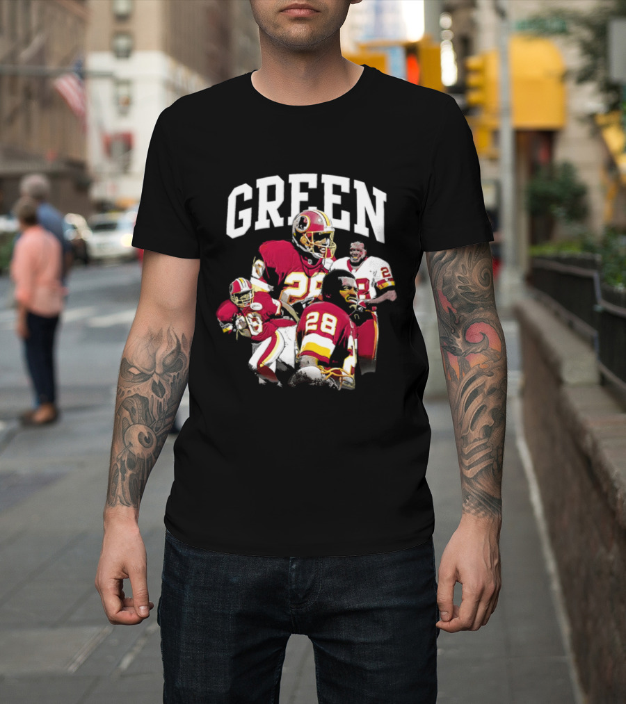 Darrell Green Washington Football Legends 28 Collage 2026 T-Shirt