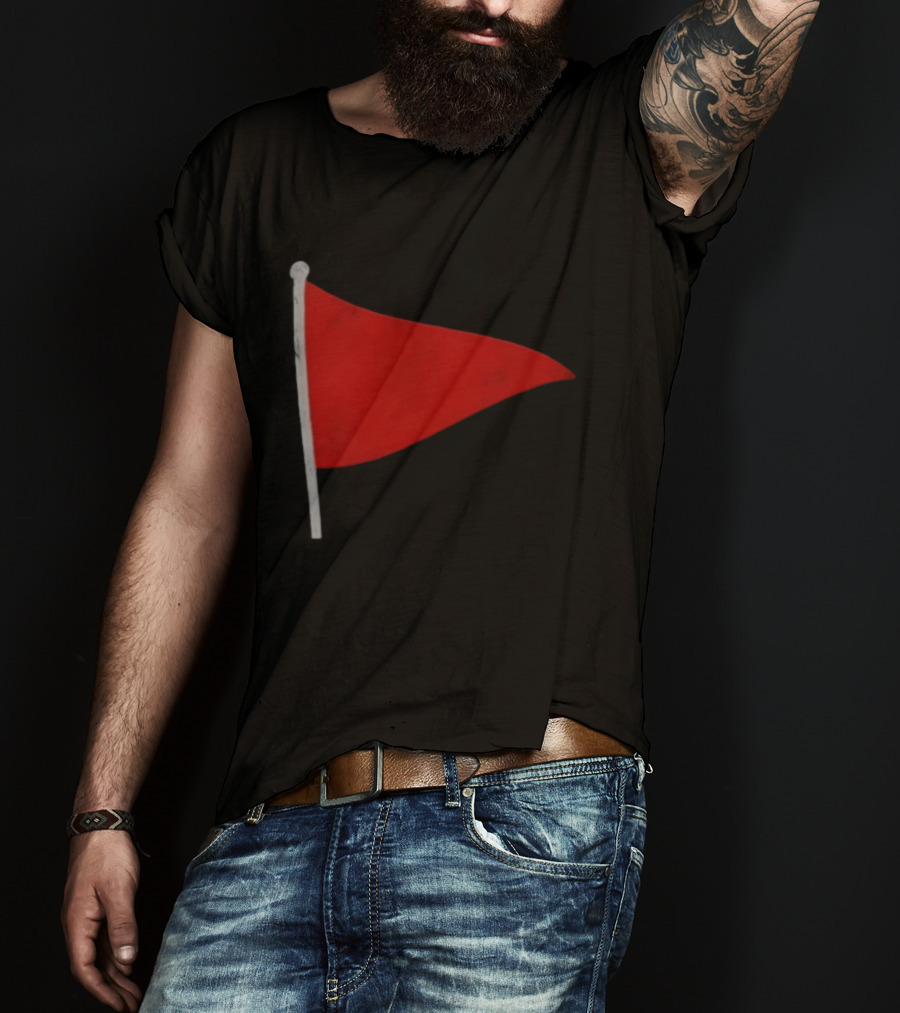 Red Flag Symbol Warning Alert Recognition T-Shirt