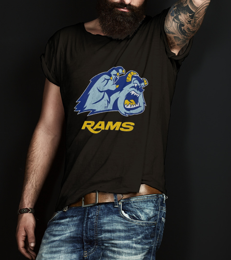 Los Angeles Rams Sulley Monster Football Fan Merchandise T-Shirt