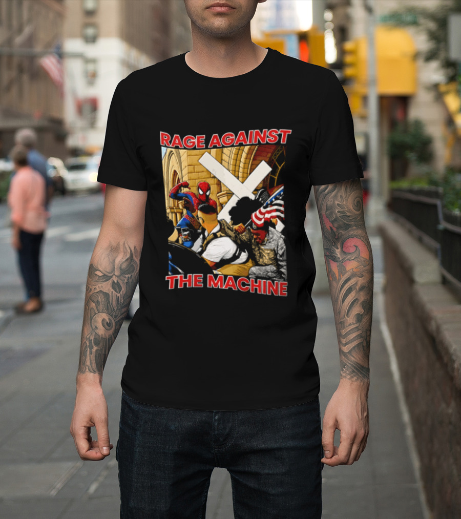 Rage Against The Machine Spider Man Fight Scene T-Shirt