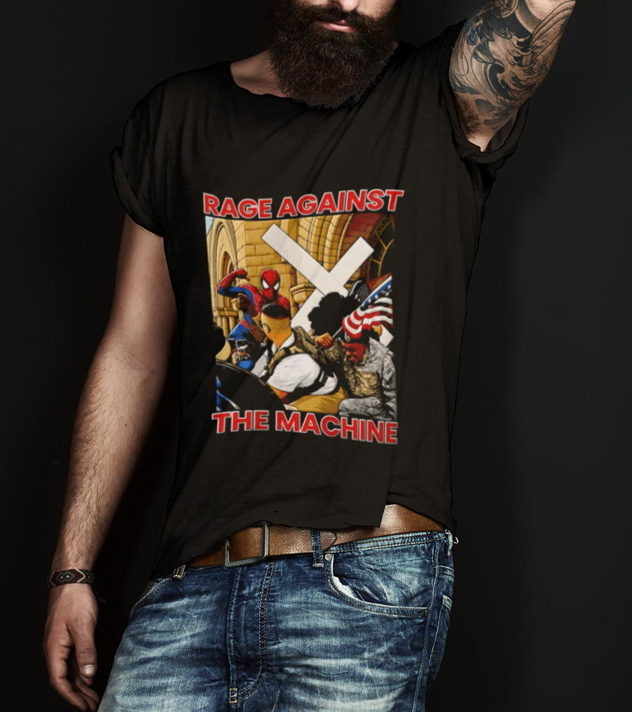 Rage Against The Machine Spider Man Fight Scene T-Shirt
