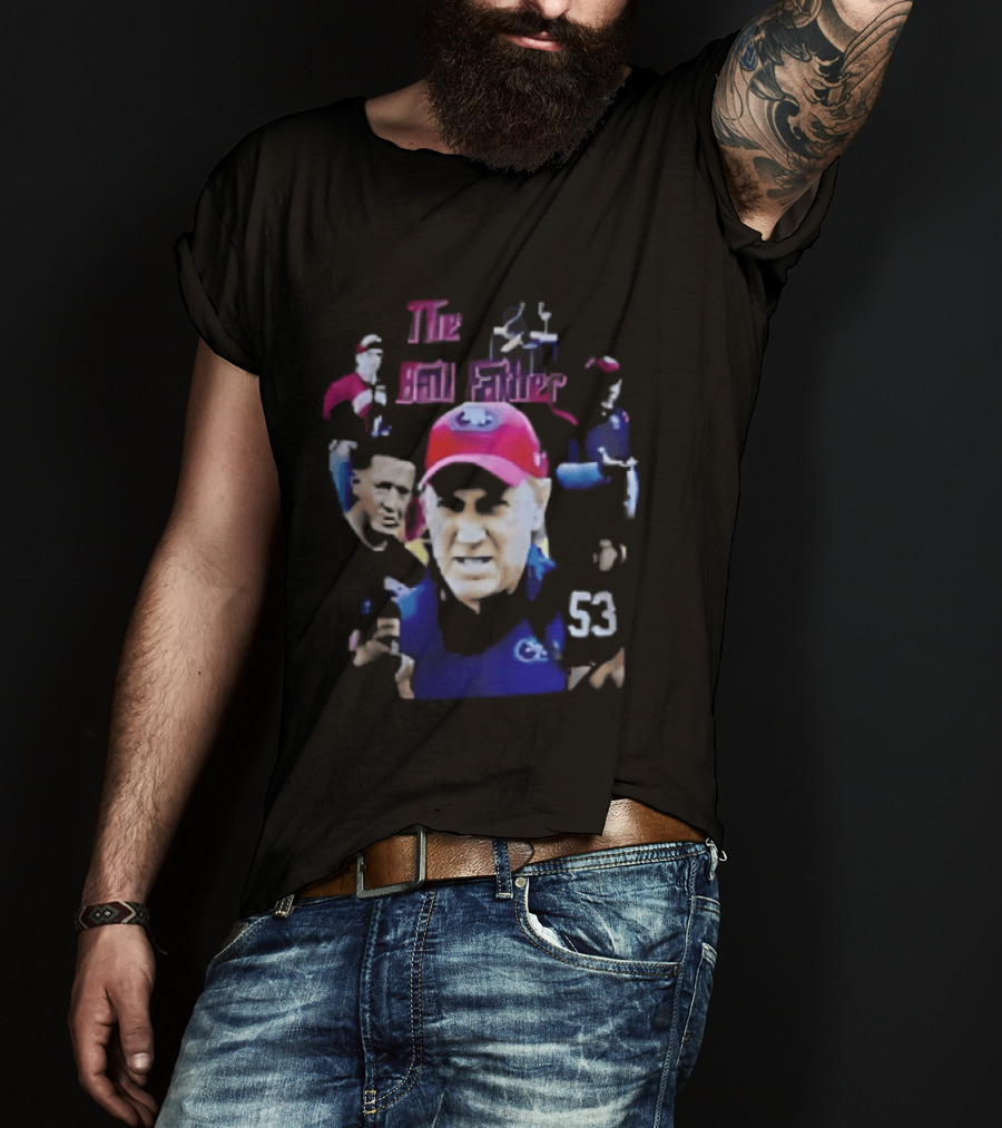 The Ball Father Head Coach Collage Bootleg 53 Cap Team T-Shirt
