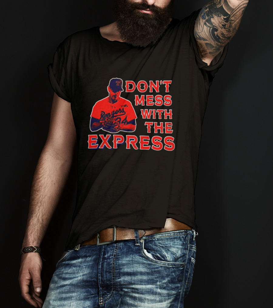 Nolan Ryan Texas Rangers Don't Mess With The Express Baseball Legend T-Shirt