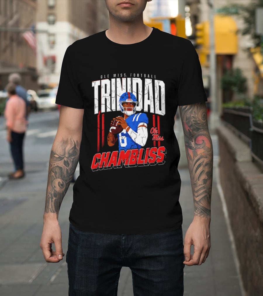 Ole Miss Football Trinidad Chambliss Rebels Player T-Shirt