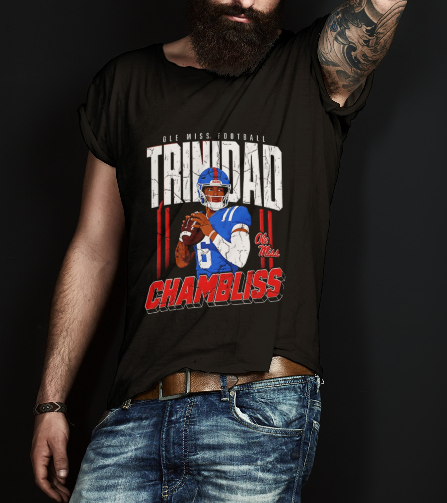 Ole Miss Football Trinidad Chambliss Rebels Player T-Shirt