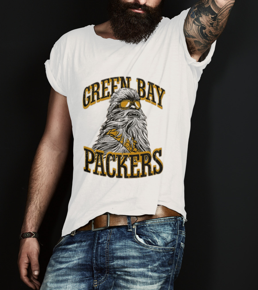 Green Bay Packers Chewbacca 2026 Disney Collaboration T-Shirt