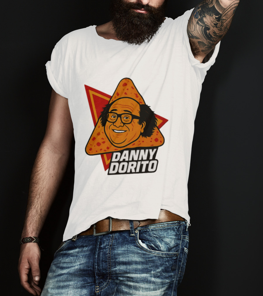 Danny Dorito Crunchy Snack Pun With Iconic Triangular Chip T-Shirt