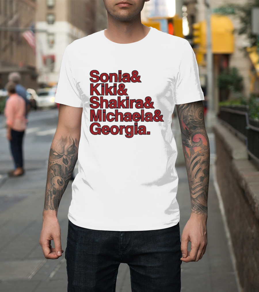 Washington Women's Basketball Sonia Kiki Shakira Michaela Georgia 2026 WNBA Ampersand Stars T-Shirt