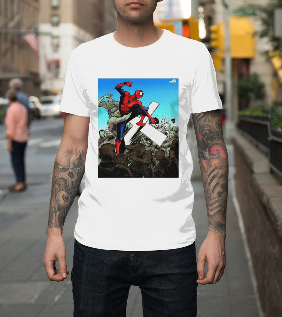 Never Give Up Spider Man Punch Nazis Minnesota Police T-Shirt