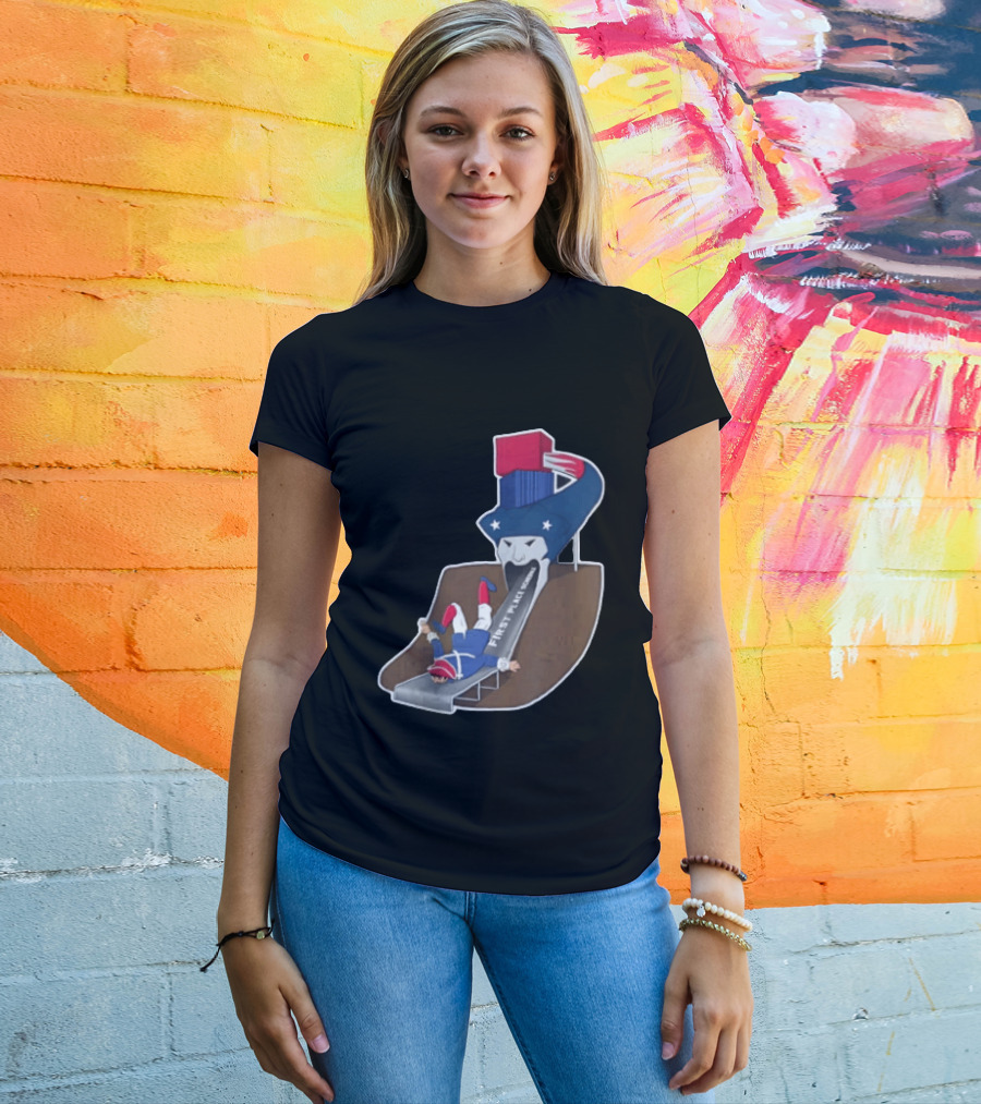 First Place Schedule Patriot Slide Humorous Football Fan Gear T-Shirt