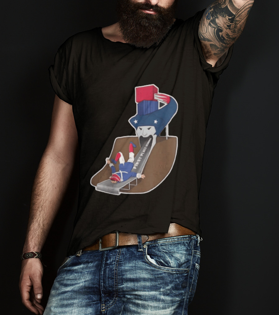First Place Schedule Patriot Slide Humorous Football Fan Gear T-Shirt