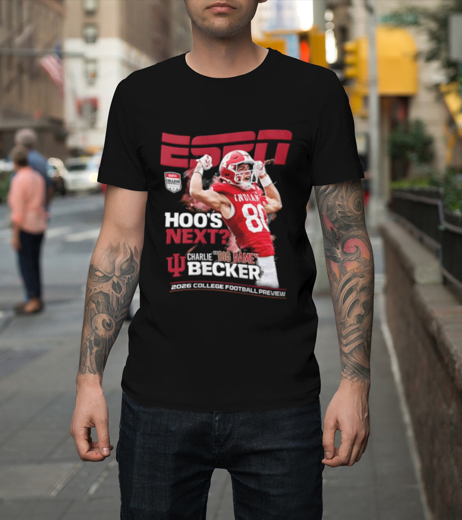 ESPN The Magazine Charlie Becker Indiana Hoosiers 2026 College Football Preview T-Shirt