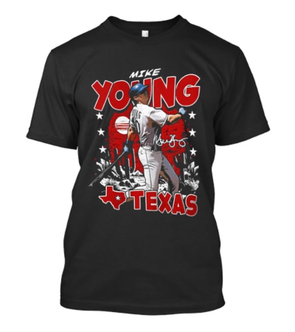 Mike Young Baseball Texas Red T-Shirt