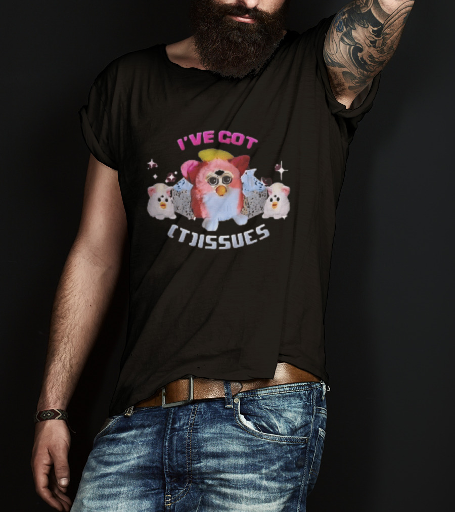 I've Got Issues Pink Furby Between Tissue Boxes Baby Furbies T-Shirt
