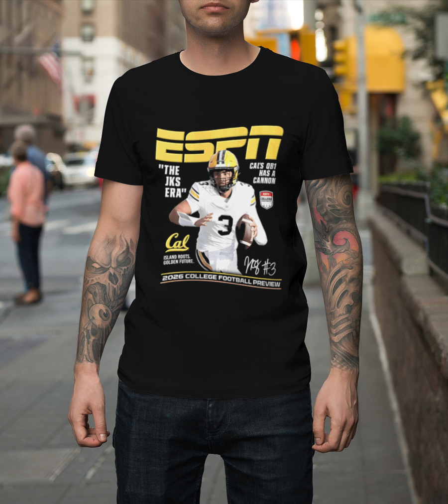 ESPN The Magazine Jaron Keawe Sagapolutele 2026 Cal Bears College Football Preview T-Shirt