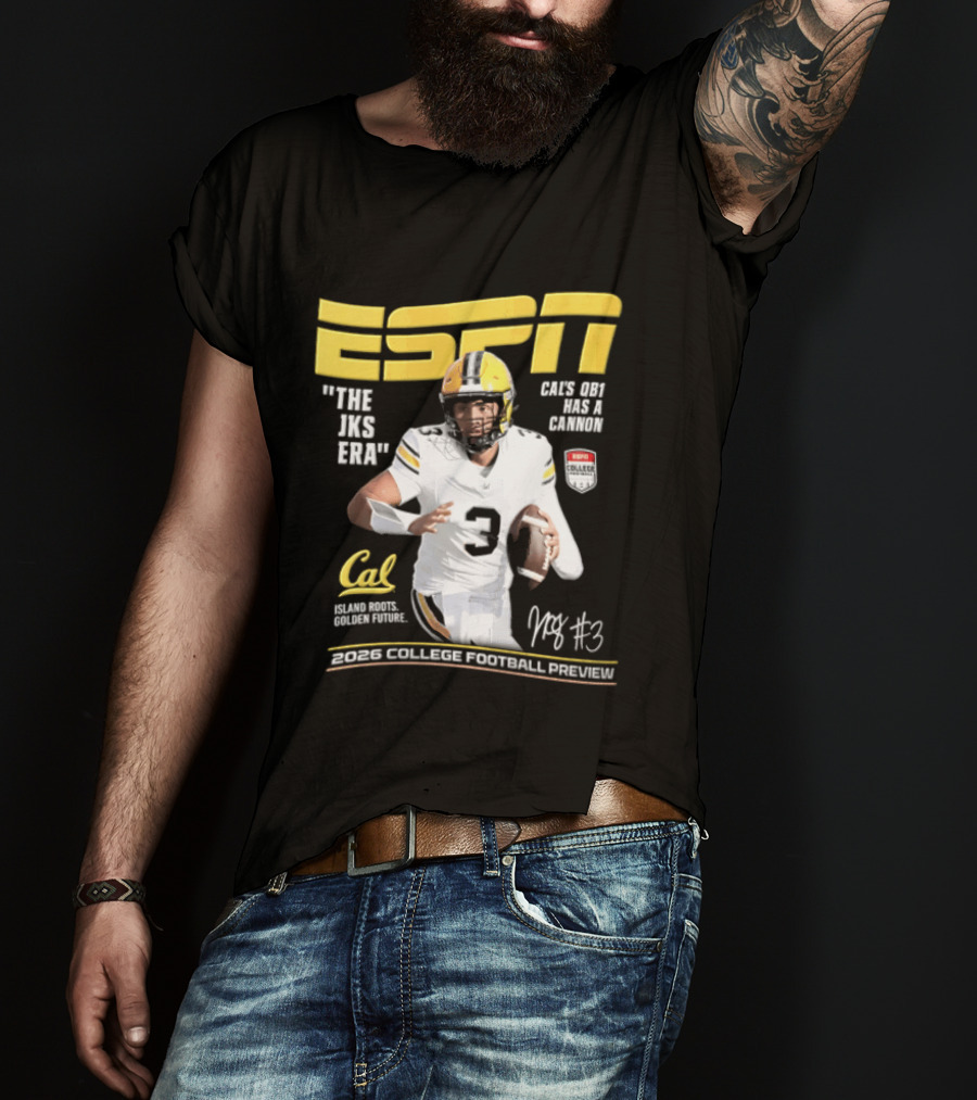 ESPN The Magazine Jaron Keawe Sagapolutele 2026 Cal Bears College Football Preview T-Shirt