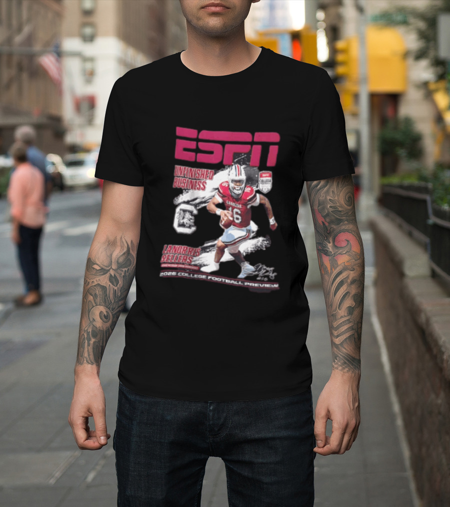 ESPN Unfinished Business LaNorris Sellers South Carolina 2026 College Football Review T-Shirt