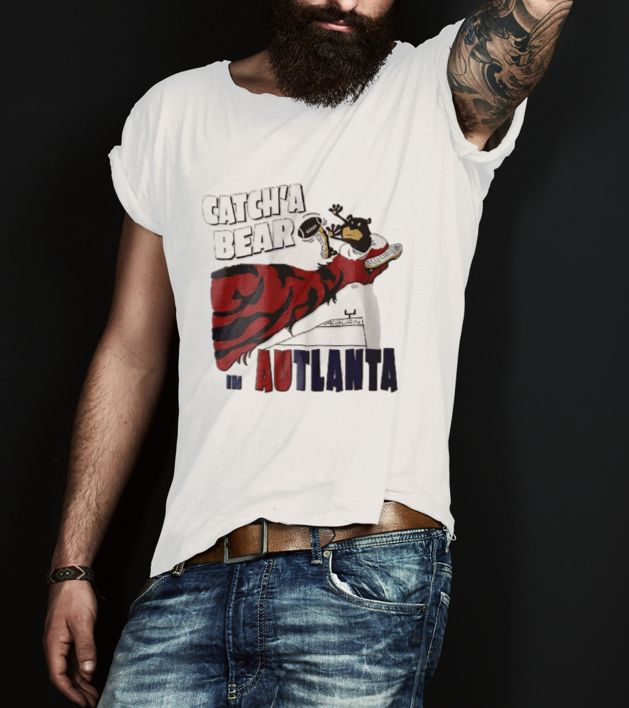 Catch A Bear Auburn Tigers Autlanta Football Cartoon T-Shirt