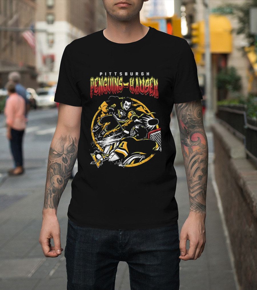 Pittsburgh Penguins Danhausen WWE Friday Night Hockey Crossover 2026 T-Shirt