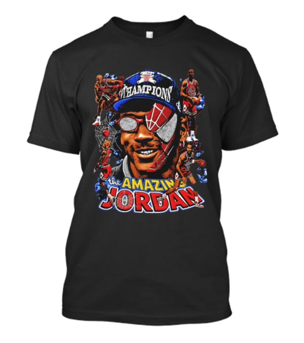 The Amazing Jordan Champions Spider Man Chicago Bulls T-Shirt