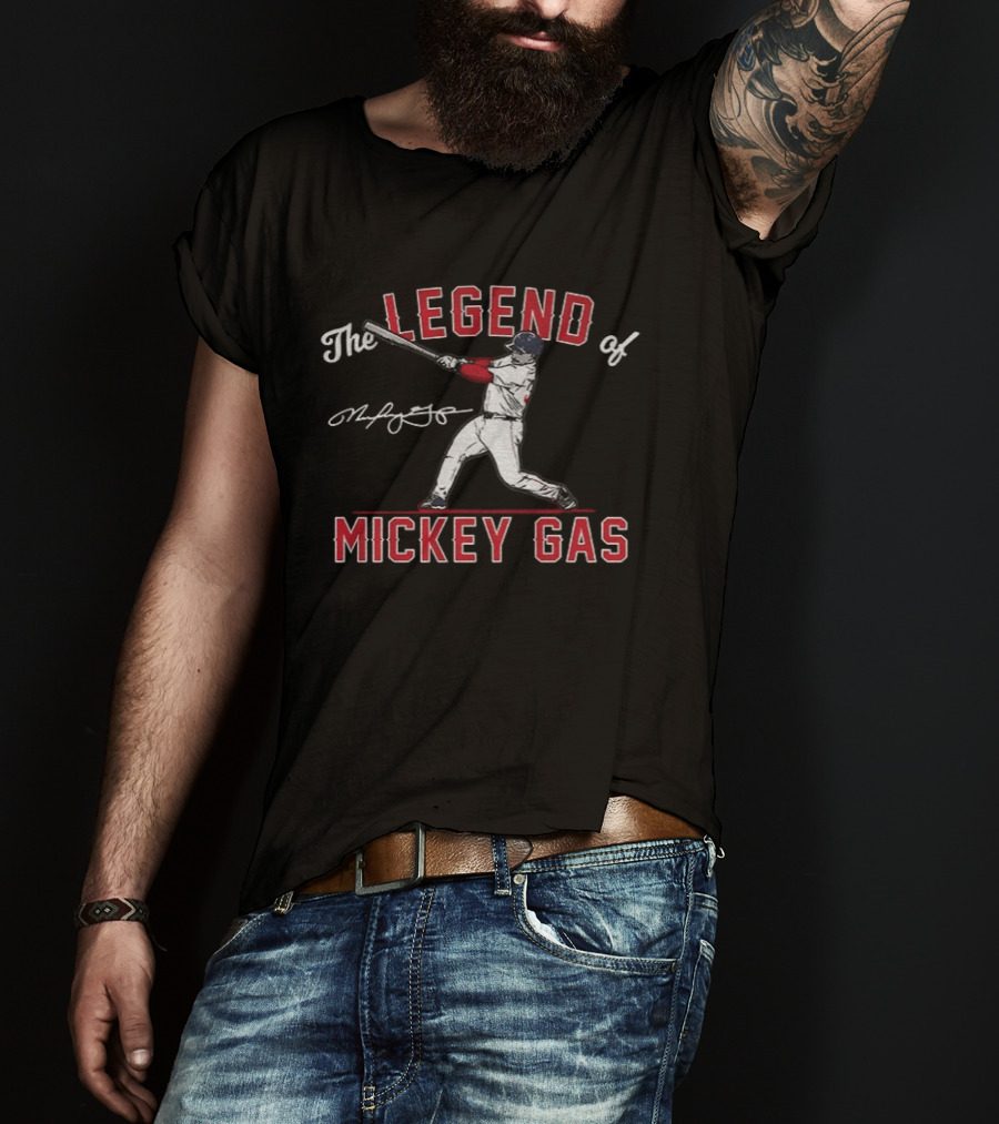 The Legend Of Mickey Gas Boston Baseball Player T-Shirt