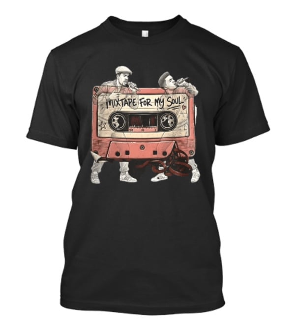 Mixtape For My Soul Two MCs Microphones Tracksuits Cassette Tape T-Shirt