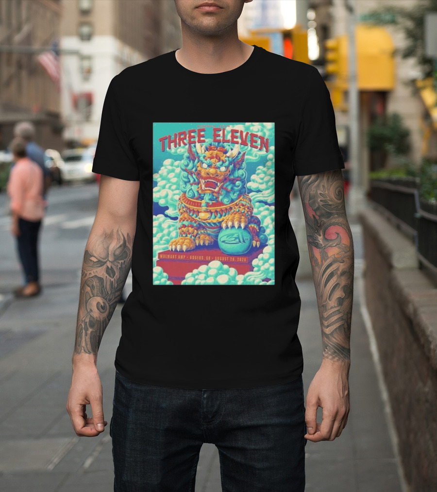 Three Eleven Concert Rogers AR Walmart AMP August 26 2026 Event Tiger Chinese T-Shirt
