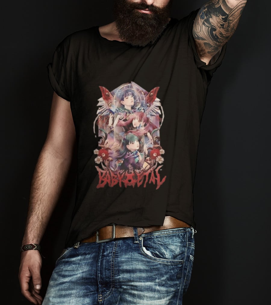 Babymetal Three Anime Female Stained Glass T-Shirt