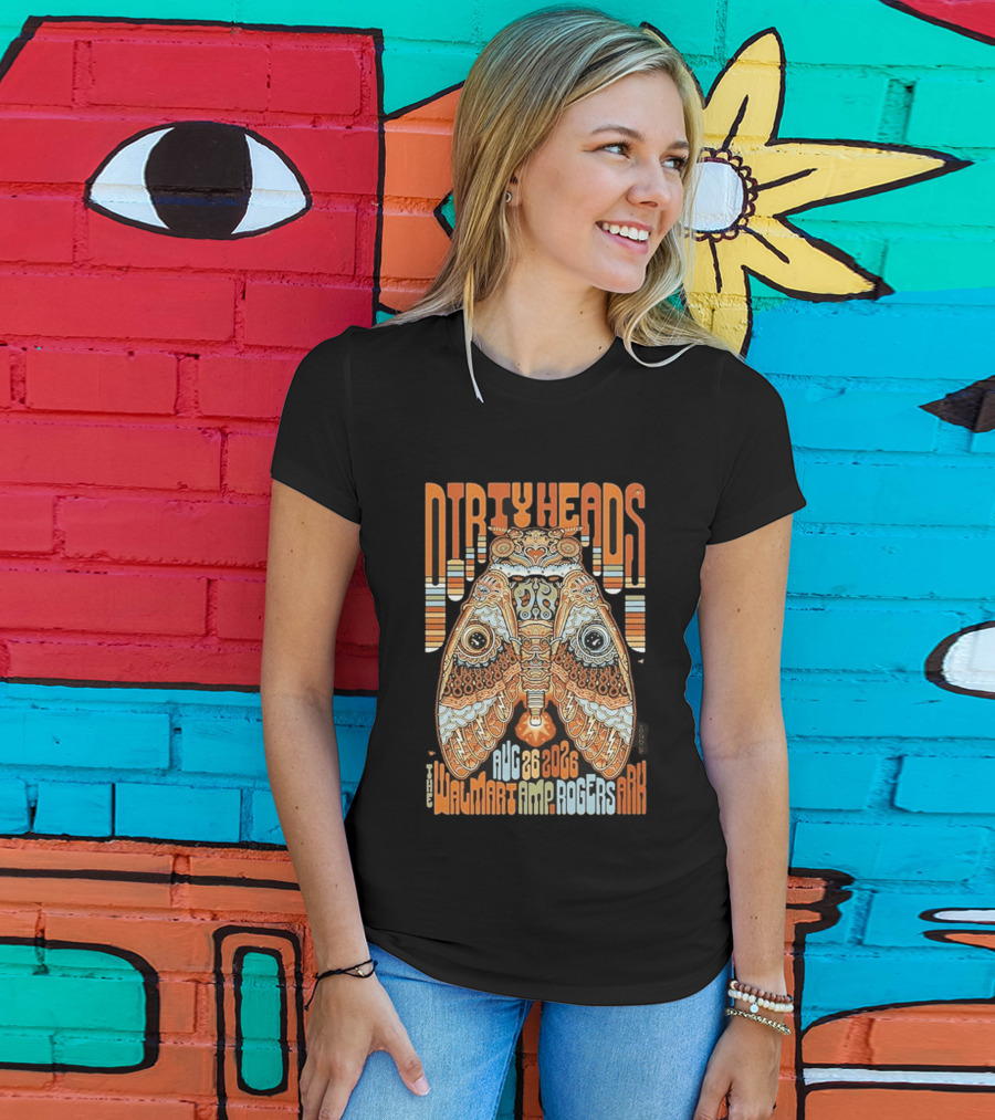 Dirty Heads August 26 2026 Walmart AMP Rogers AR Butterfly T-Shirt