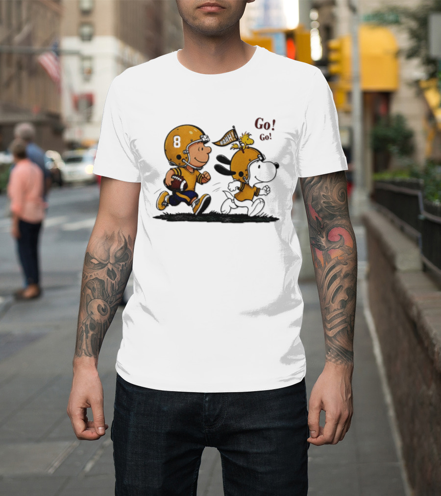 Charlie Brown Snoopy Peanuts Football Go Go Pittsburgh 2026 T-Shirt