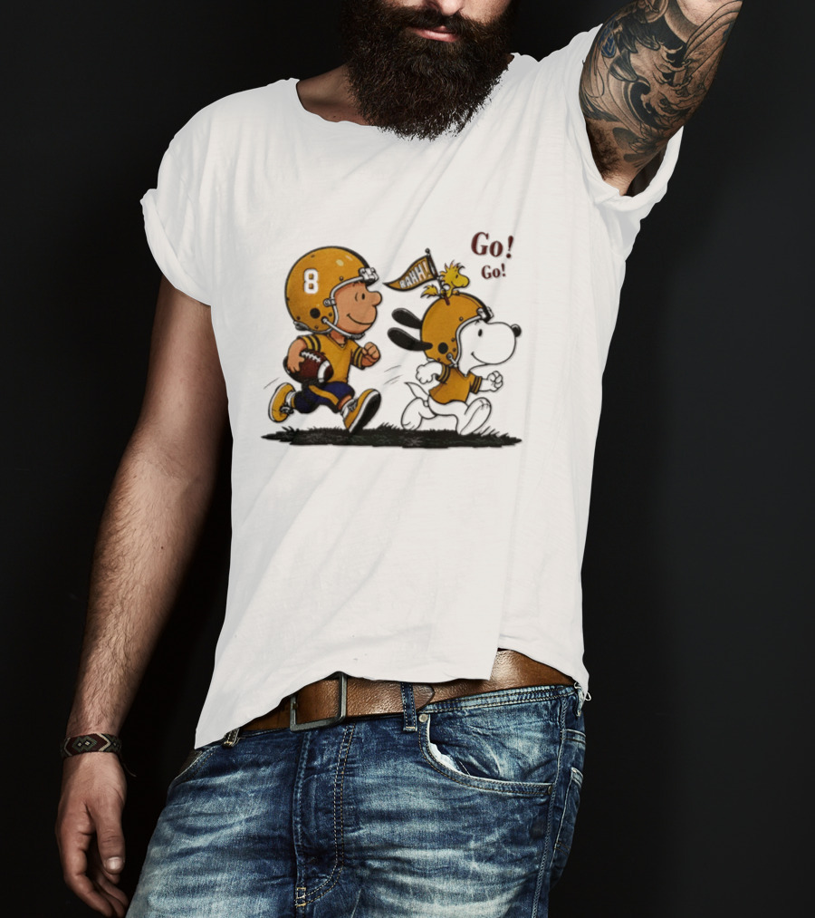 Charlie Brown Snoopy Peanuts Football Go Go Pittsburgh 2026 T-Shirt