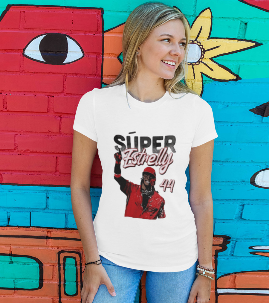 Elly De La Cruz Súper Estrelly 44 Cincinnati Reds T-Shirt