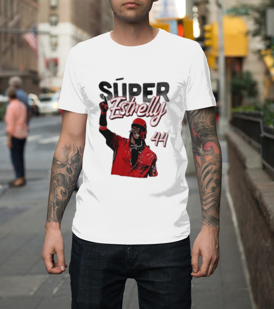 Elly De La Cruz Súper Estrelly 44 Cincinnati Reds T-Shirt