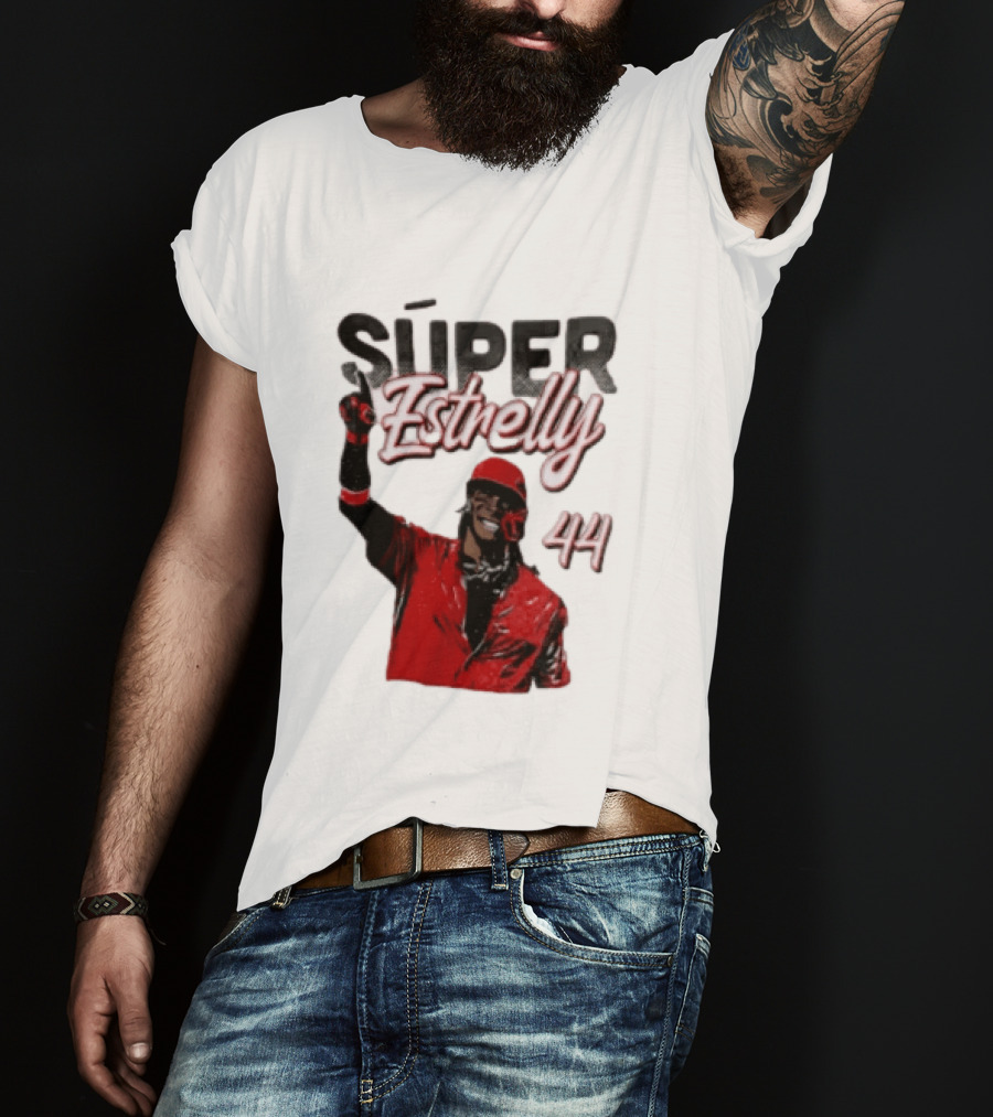 Elly De La Cruz Súper Estrelly 44 Cincinnati Reds T-Shirt