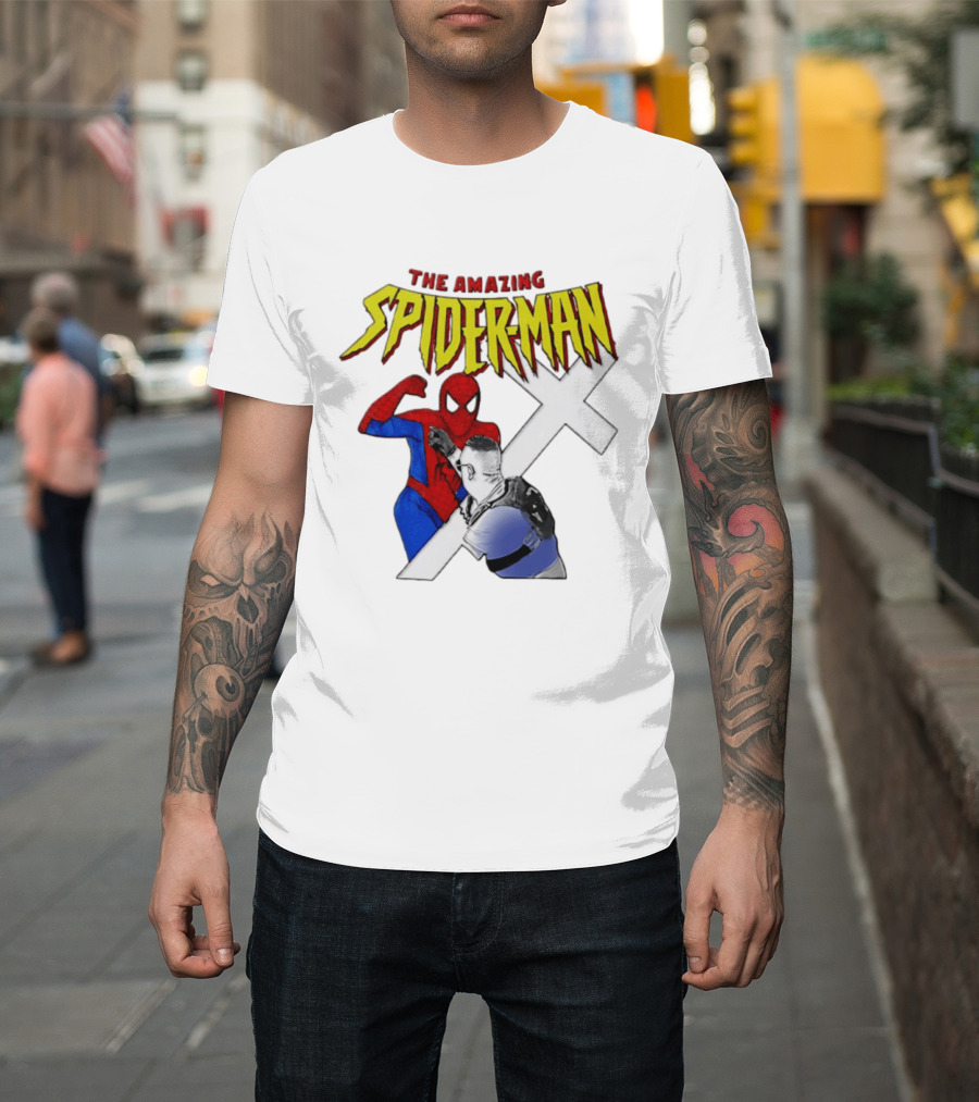 The Amazing Spider Man Vs Jake Lang Comic Style Showdown T-Shirt