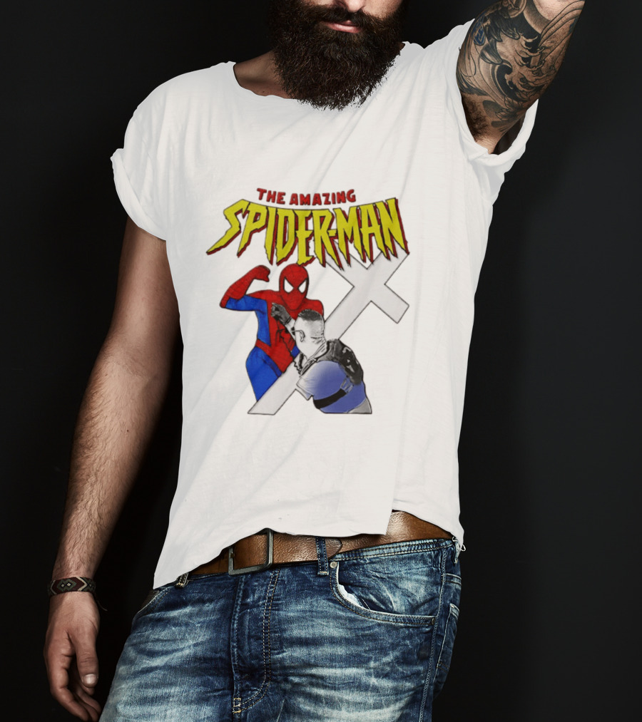 The Amazing Spider Man Vs Jake Lang Comic Style Showdown T-Shirt