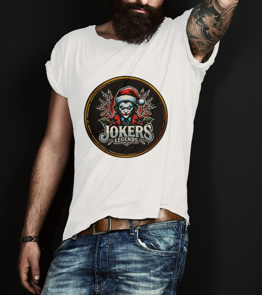 Jokers Legends Santa Hat Christmas T-Shirt