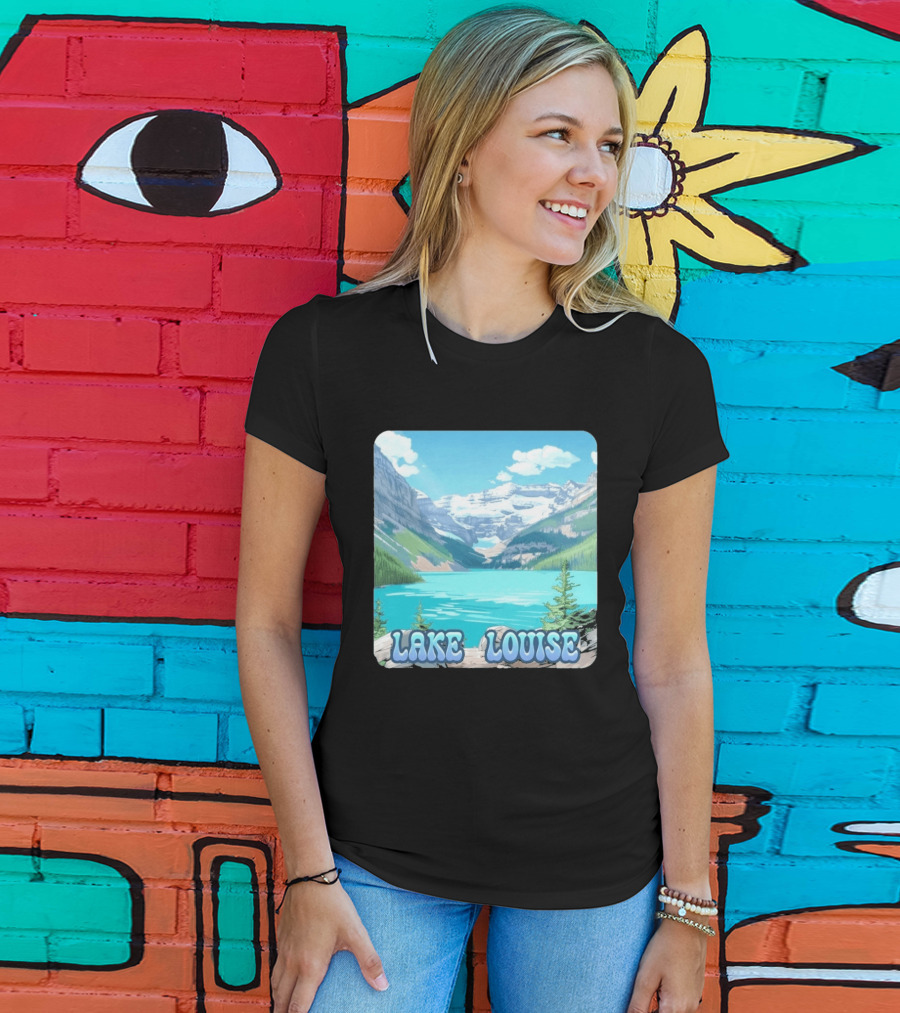 Lake Louise Canada Scenic Mountain Lake View T-Shirt