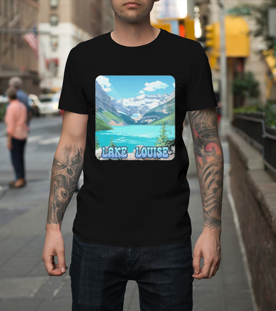 Lake Louise Canada Scenic Mountain Lake View T-Shirt